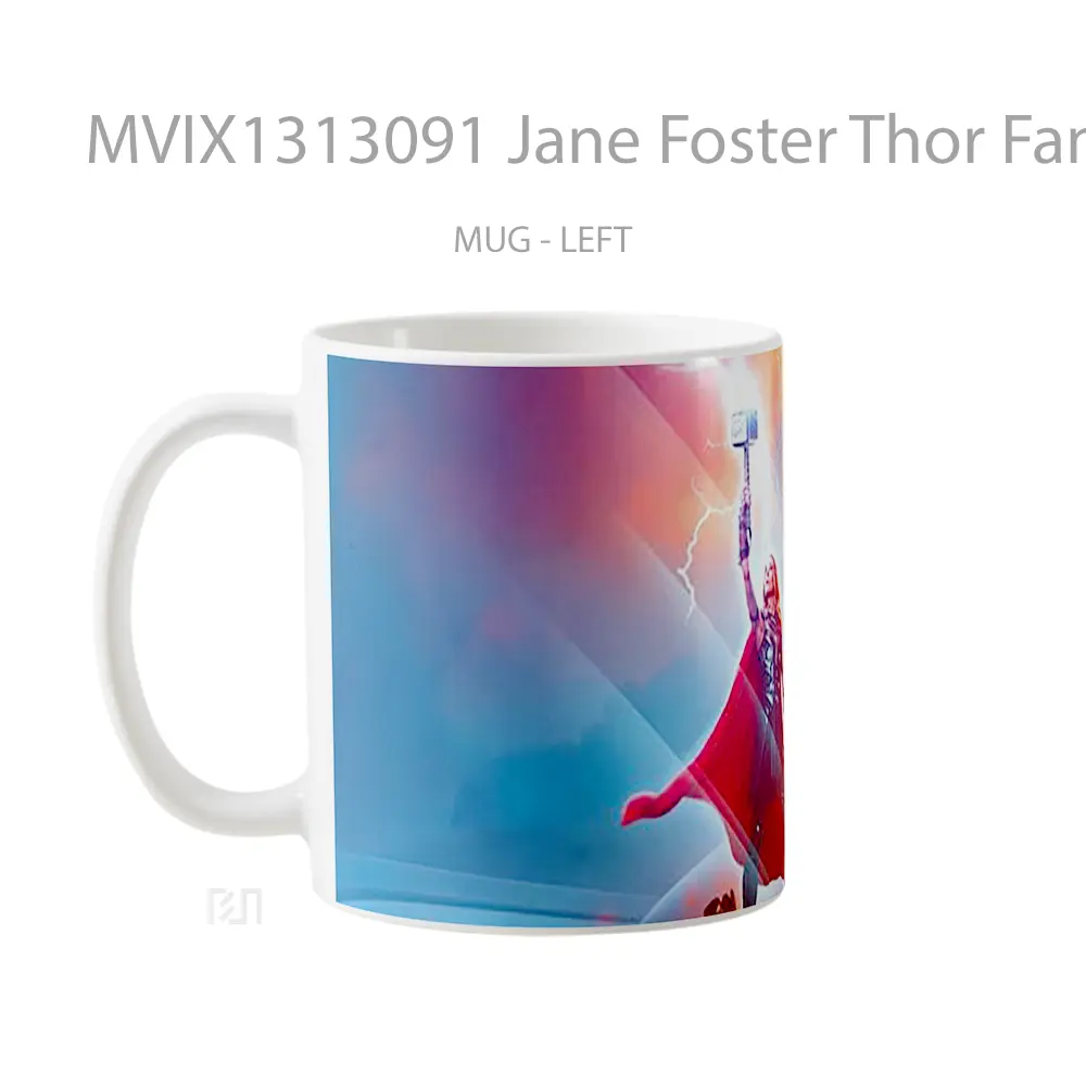 Mug Jane Foster Thor Fanart Gelas Superhero - All-side / Desain