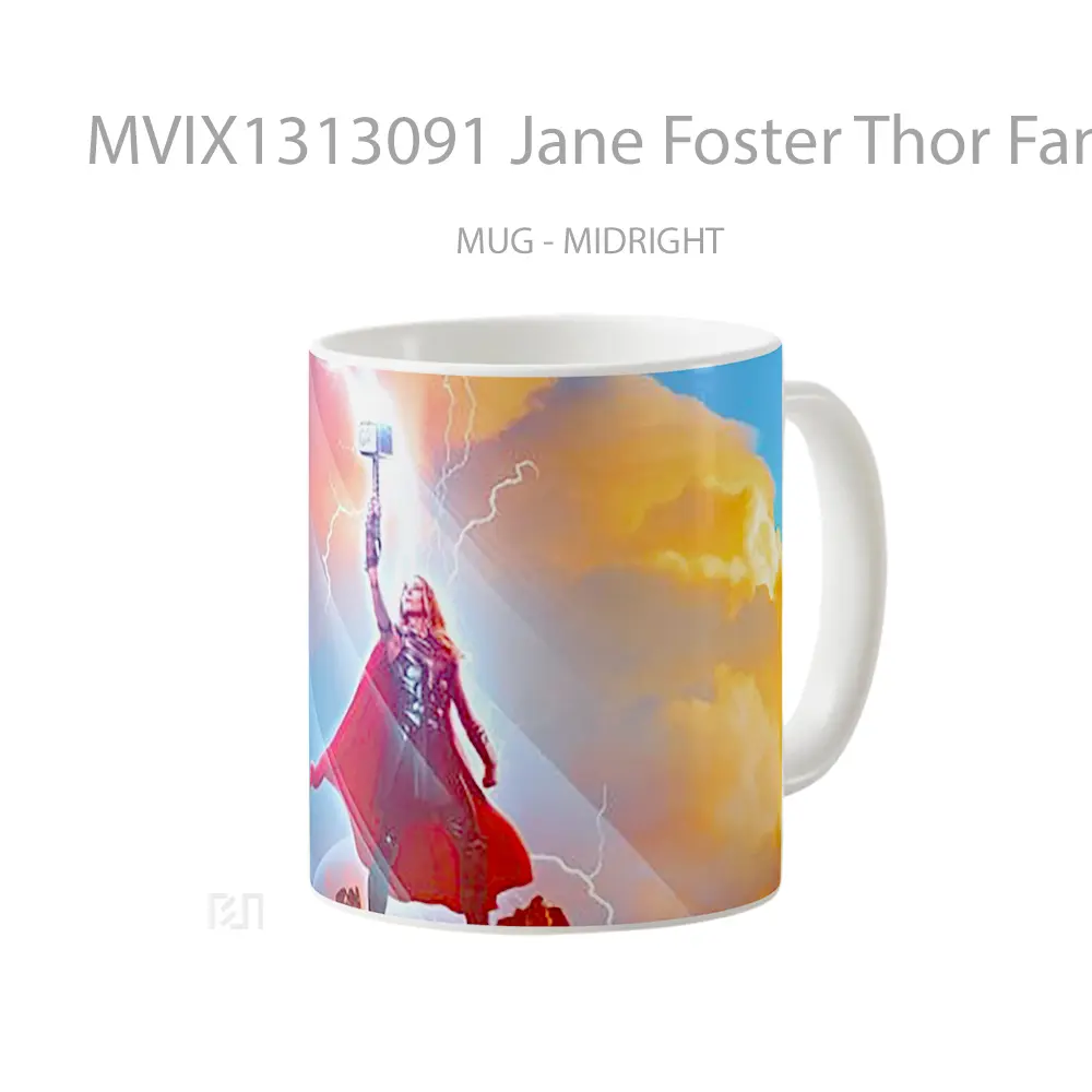 Mug Jane Foster Thor Fanart Gelas Superhero - All-side / Desain