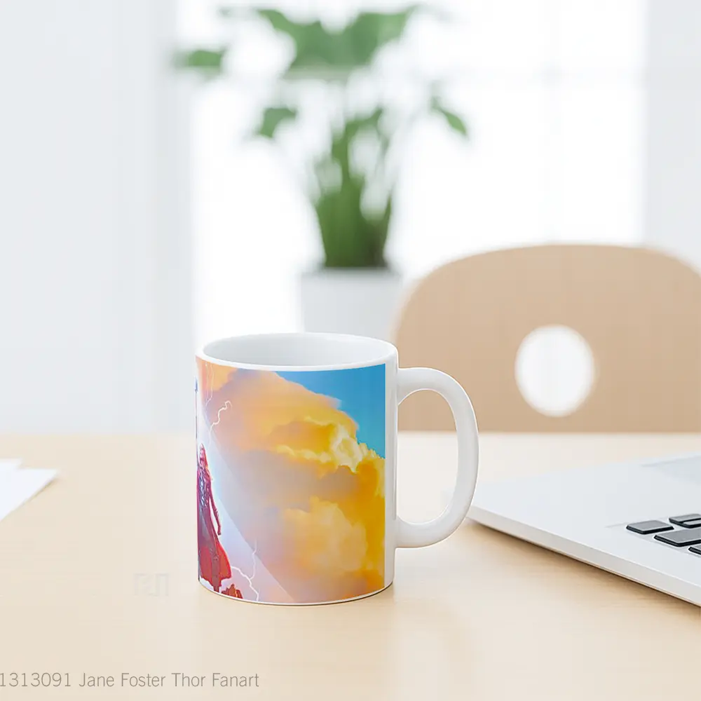 Mug Jane Foster Thor Fanart Gelas Superhero - All-side / Desain