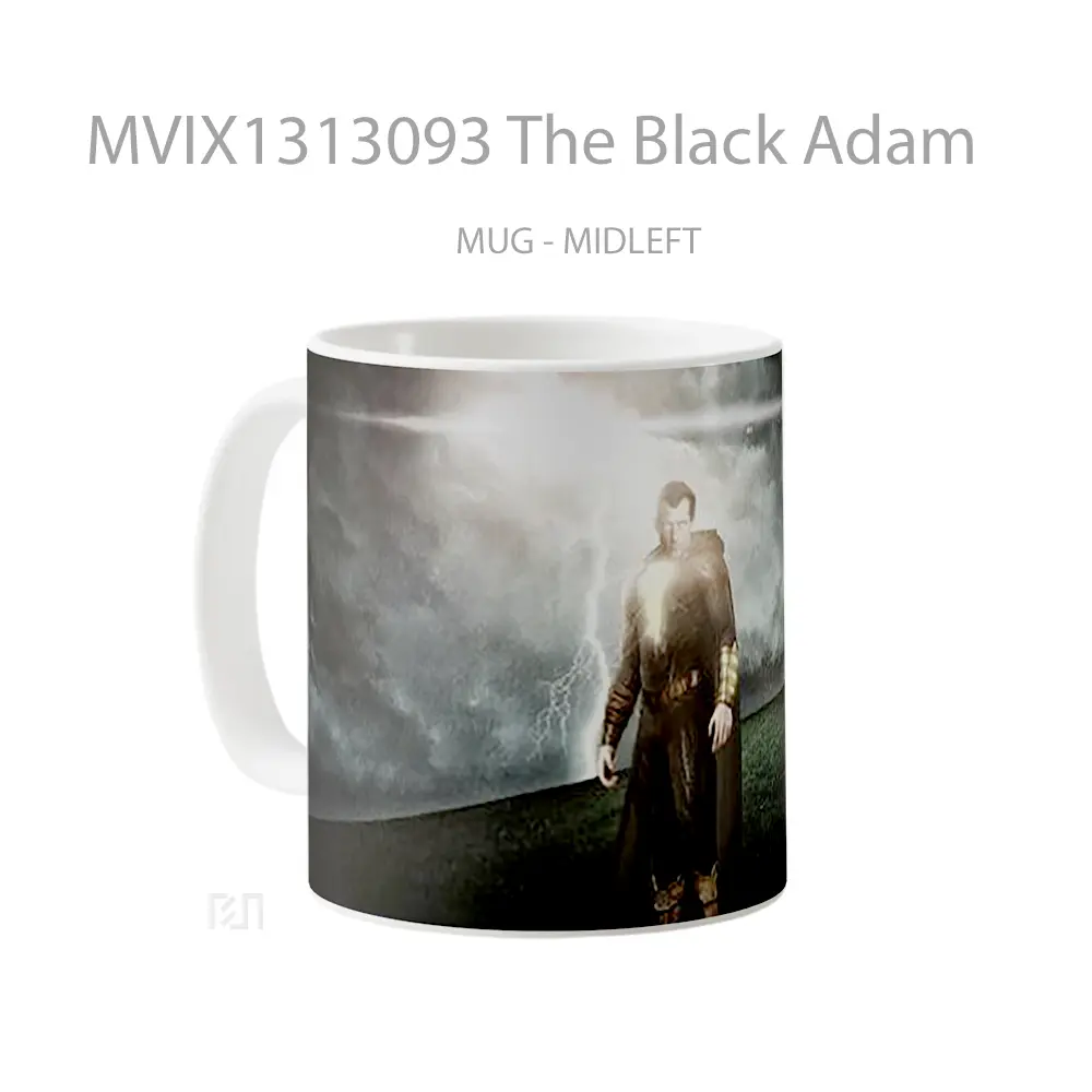 Mug The Black Adam Gelas Keramik Unik - All-side / Desain