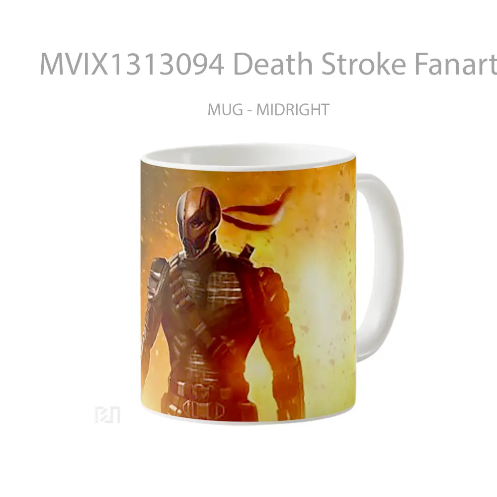 Mug Death Stroke Fanart Gelas Keramik Unik - All-side / Desain