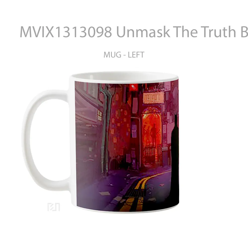 Mug Unmask The Truth Batman Gelas Superhero - All-side / Desain