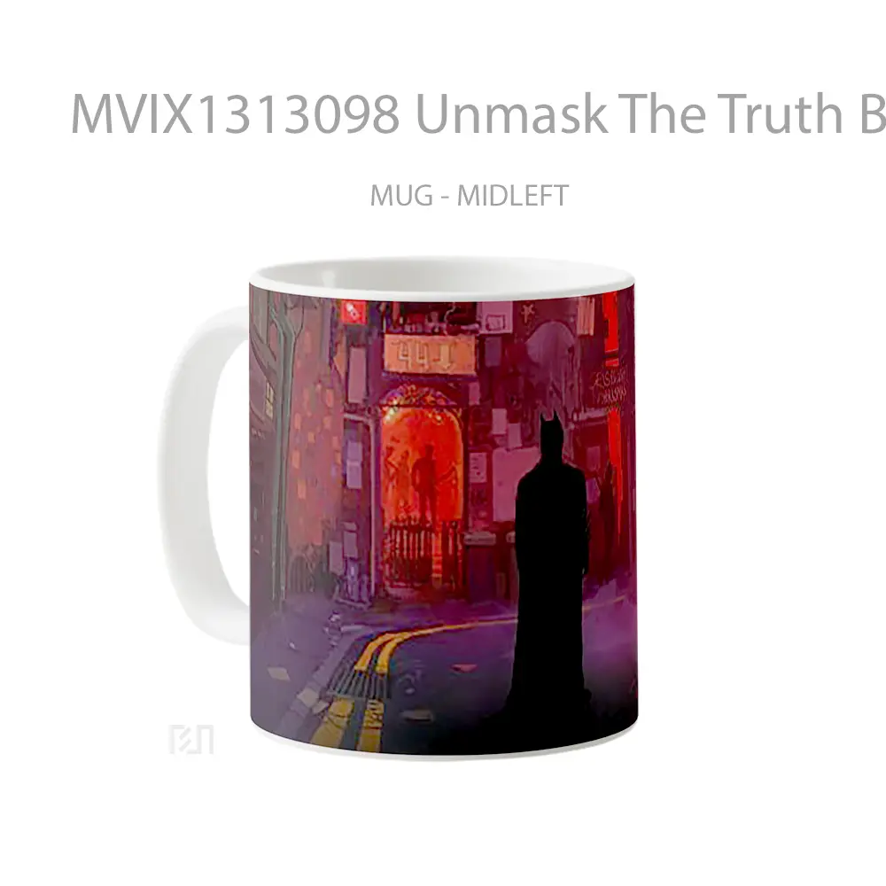 Mug Unmask The Truth Batman Gelas Superhero - All-side / Desain