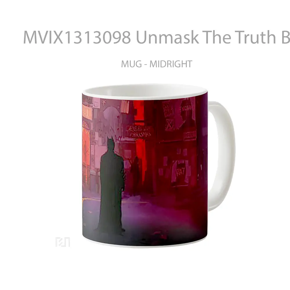 Mug Unmask The Truth Batman Gelas Superhero - All-side / Desain