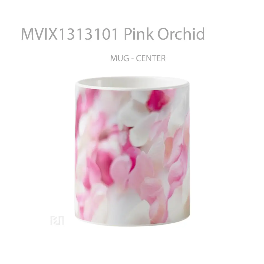 Mug Pink Orchid Gelas Keramik Unik
