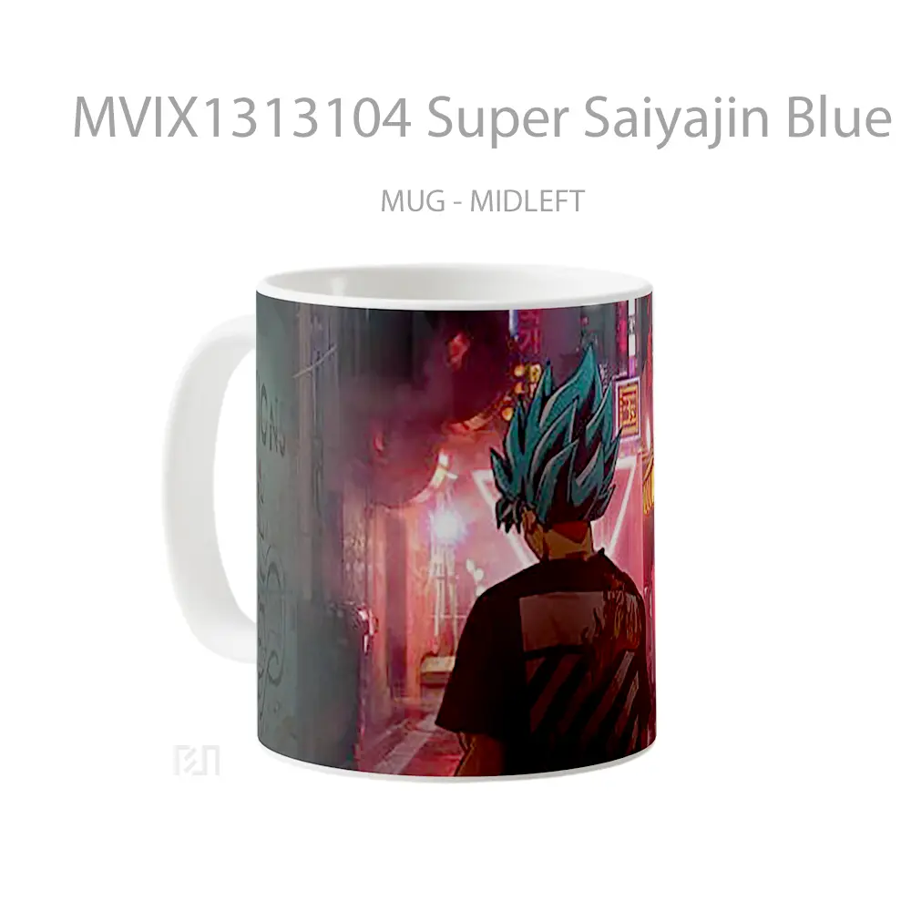 Mug Super Saiyajin Blue Gelas Keramik Unik - All-side / Desain