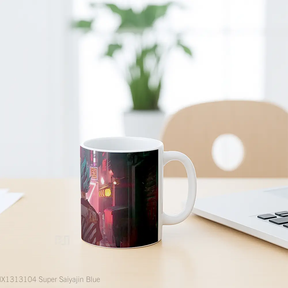 Mug Super Saiyajin Blue Gelas Keramik Unik - All-side / Desain