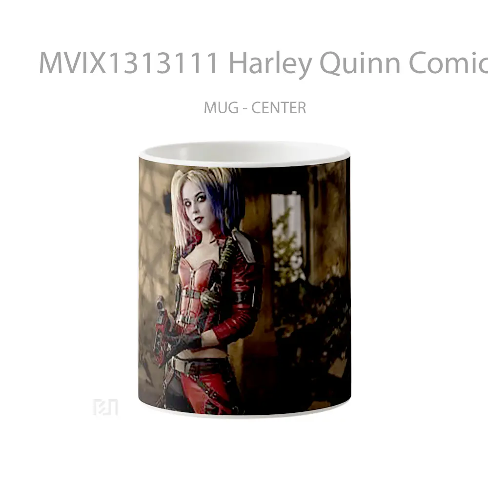 Mug Harley Quinn Comic Cosplay Gelas Keramik Unik