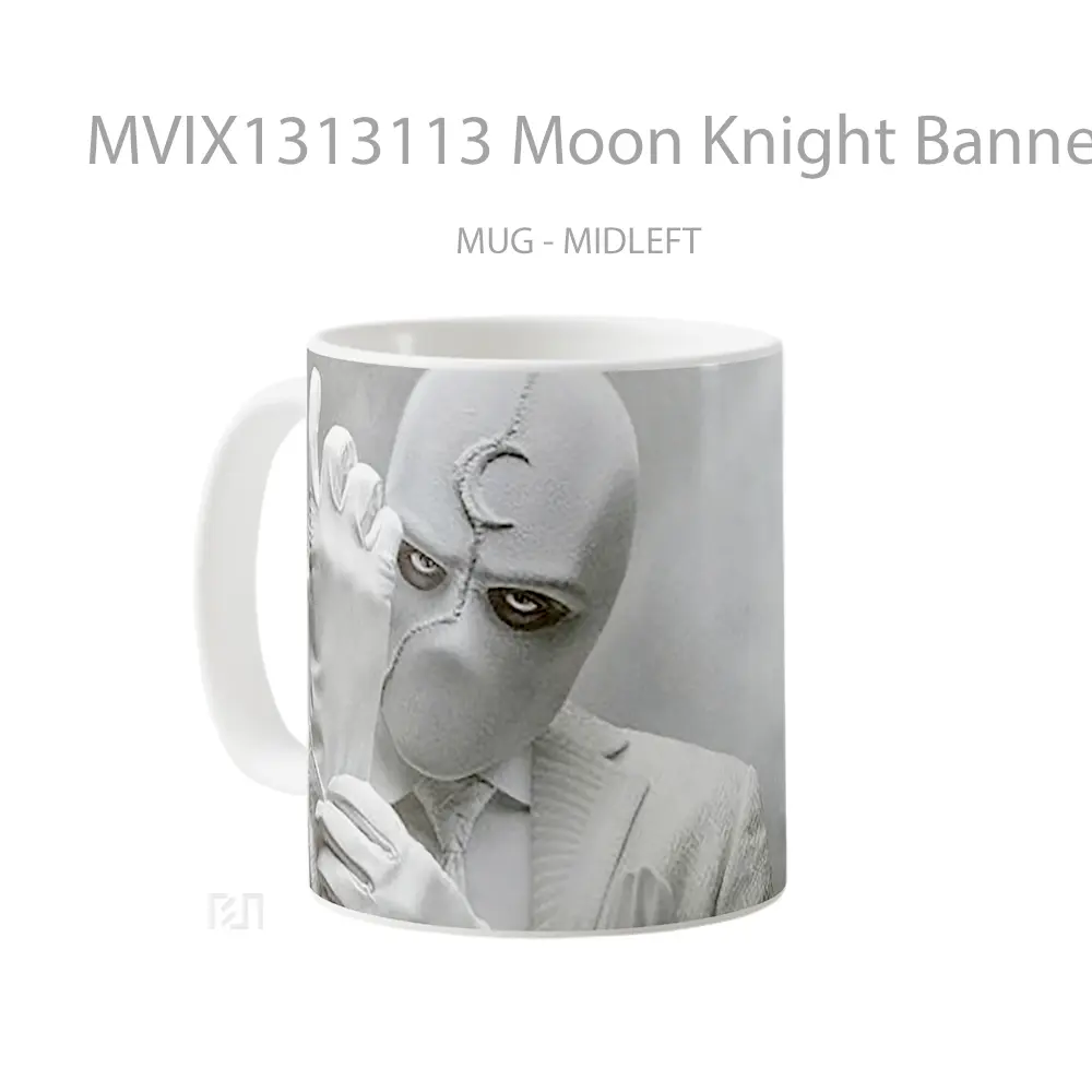 Mug Moon Knight Banner Gelas Fantasi - All-side / Desain