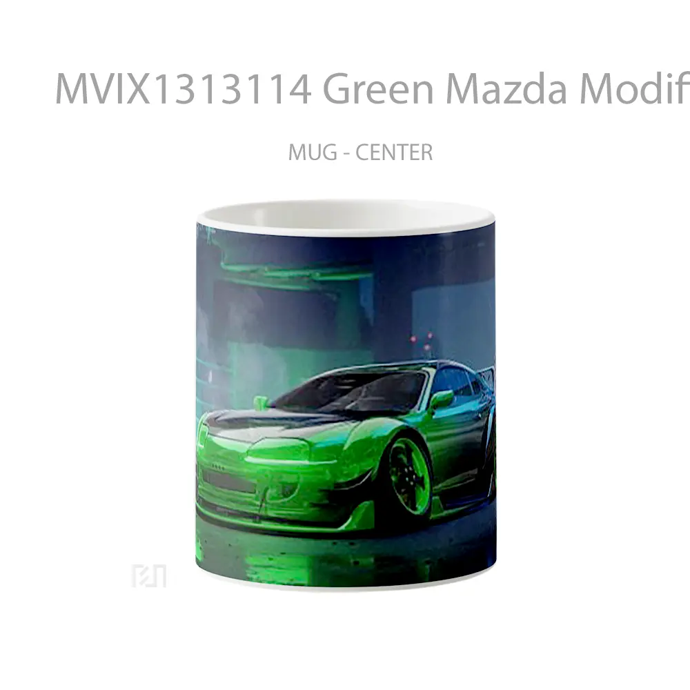 Mug Green Mazda Modified Cangkir Mobil