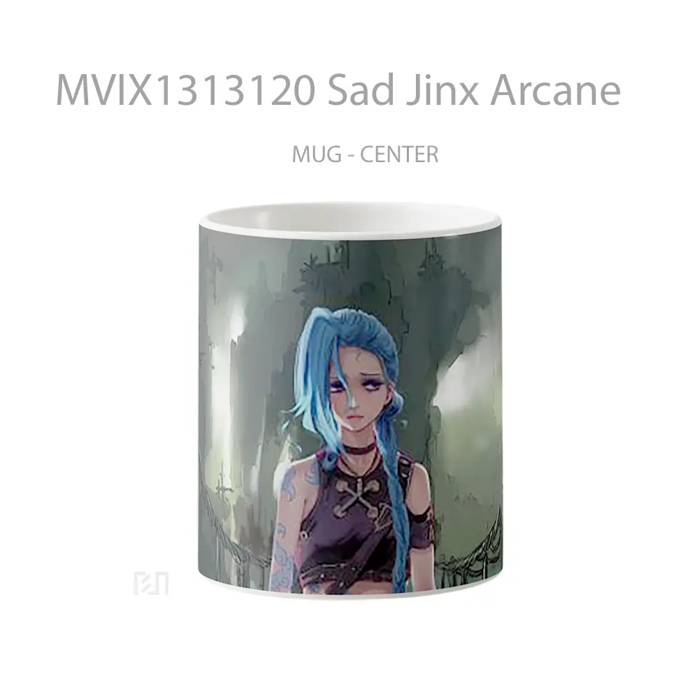 Mug Sad Jinx Arcane Gelas Keramik Unik
