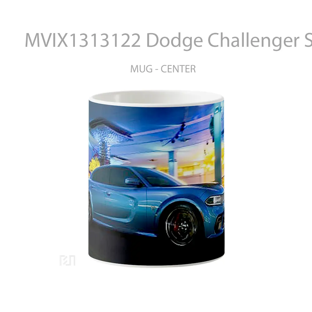 Mug Dodge Challenger Srt Hellcat City Night Gelas Keramik Unik