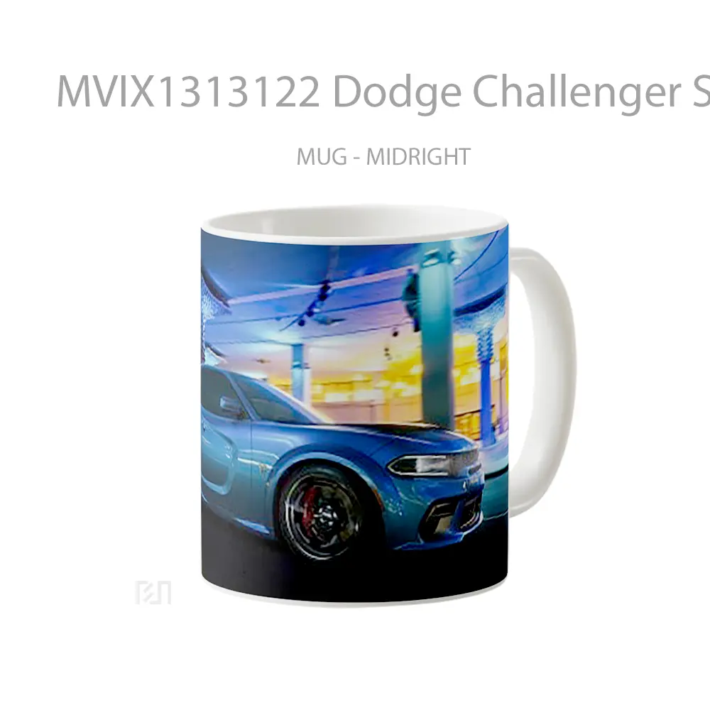 Mug Dodge Challenger Srt Hellcat City Night Gelas Keramik Unik - All-side / Desain
