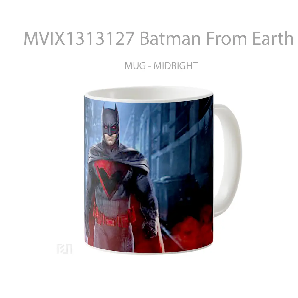 Mug Batman From Earth 2 Gelas Superhero - All-side / Desain
