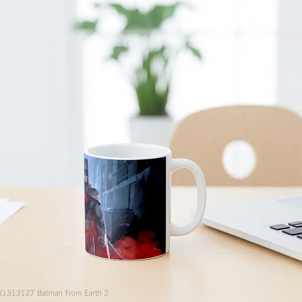 Mug Batman From Earth 2 Gelas Superhero - All-side / Desain