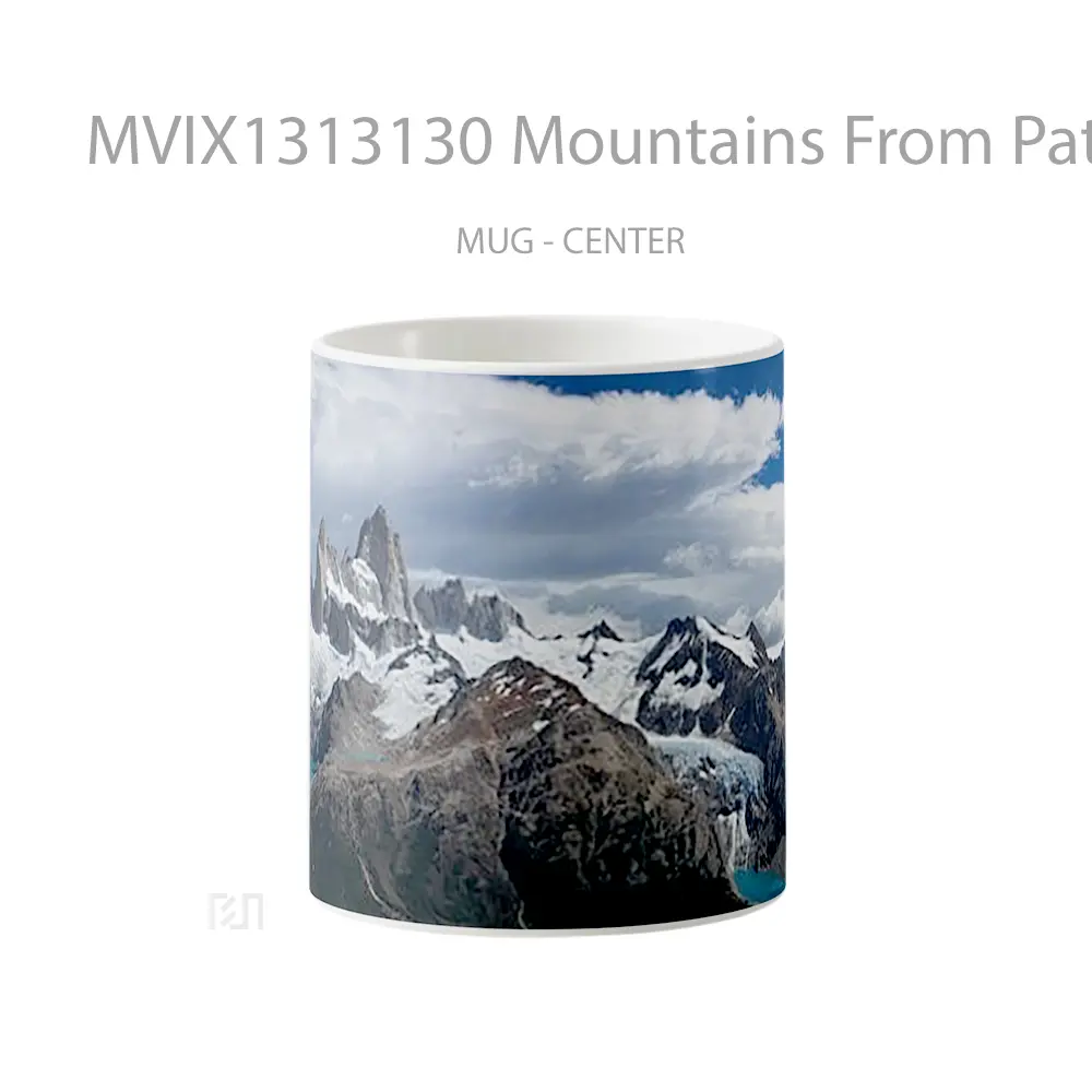 Mug Mountains From Patagonia Argentina Gelas Pemandangan Alam
