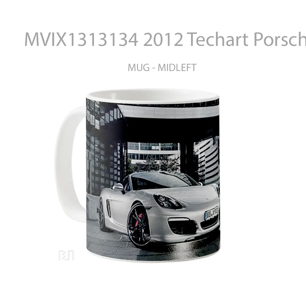 Mug 2012 Techart Porsche Boxster Cangkir Mobil - All-side / Desain