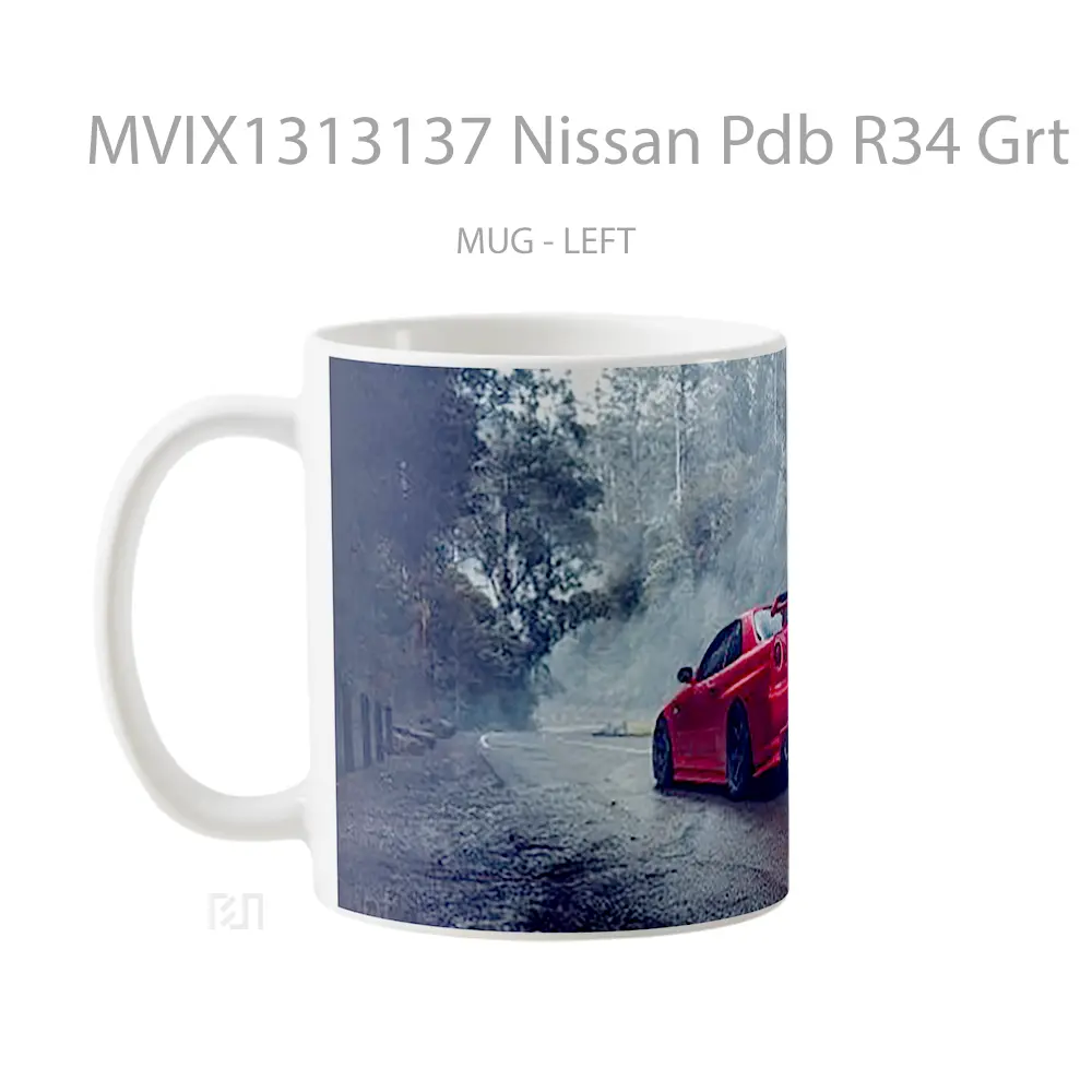 Mug Nissan Pdb R34 Grt Cangkir Mobil - All-side / Desain