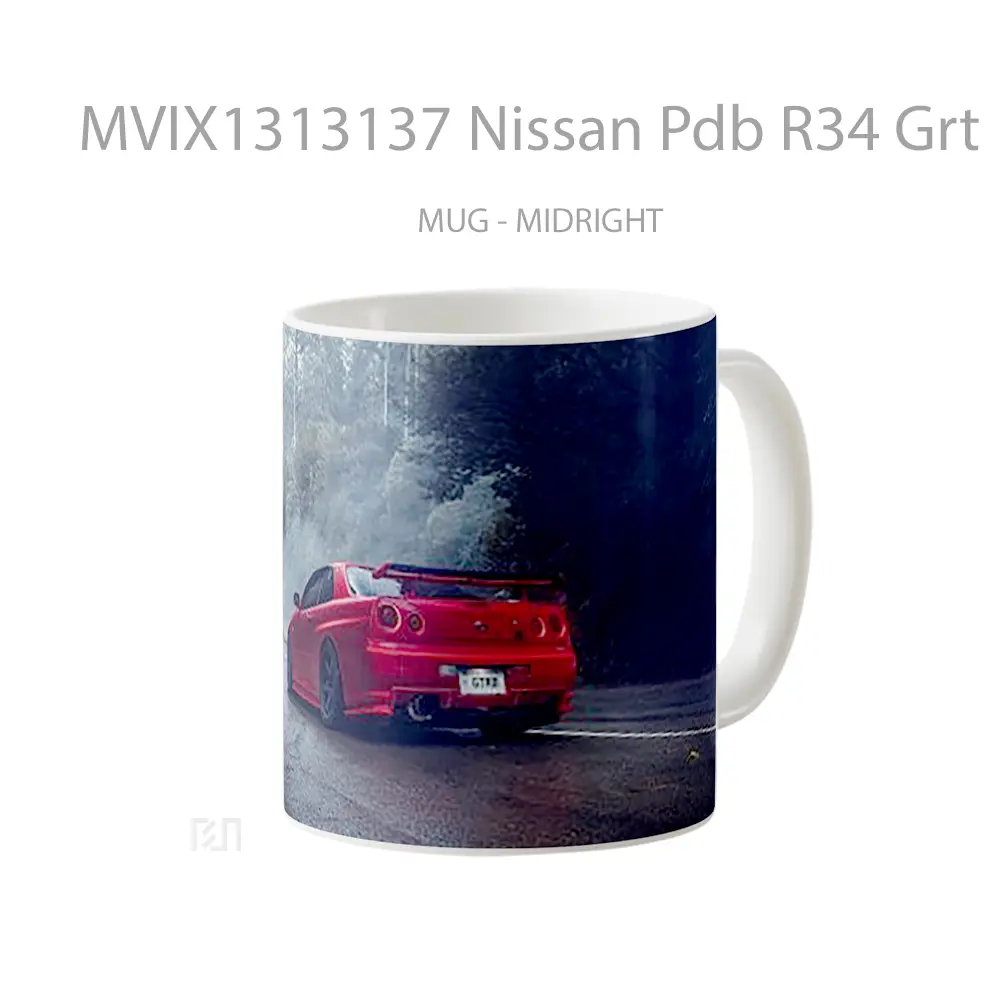 Mug Nissan Pdb R34 Grt Cangkir Mobil - All-side / Desain