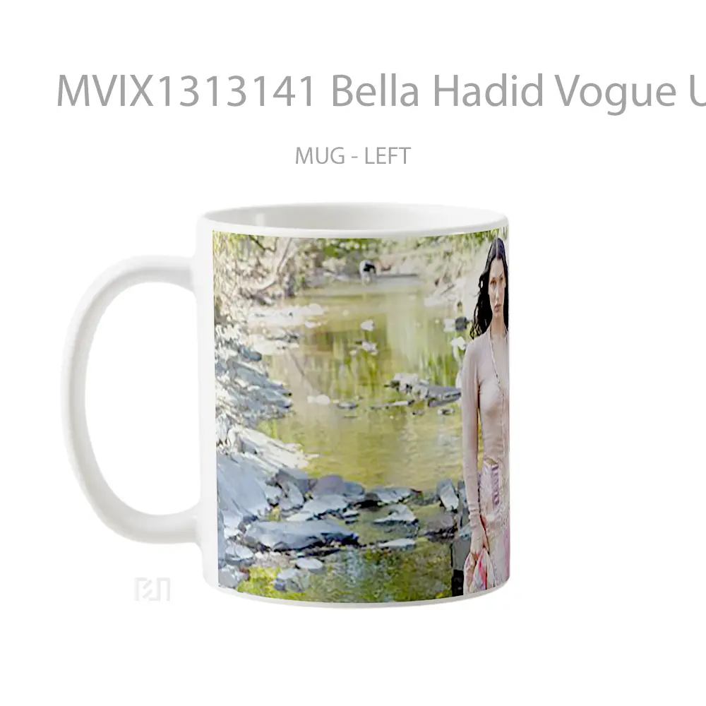 Mug Bella Hadid Vogue Us Gelas Keramik Unik - All-side / Desain