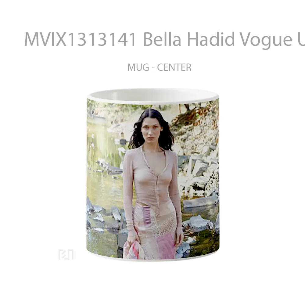 Mug Bella Hadid Vogue Us Gelas Keramik Unik