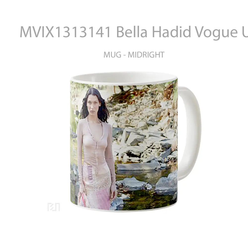 Mug Bella Hadid Vogue Us Gelas Keramik Unik - All-side / Desain