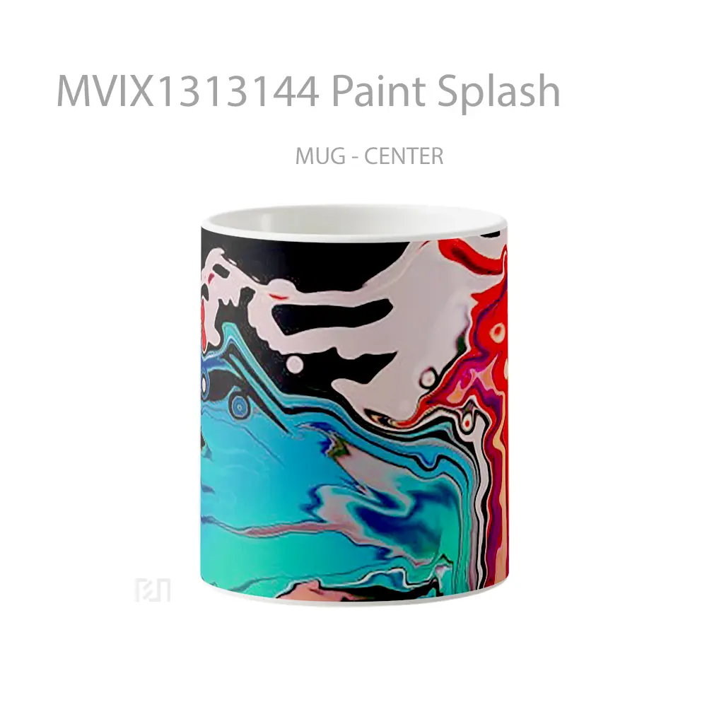 Mug Paint Splash Gelas Keramik Unik