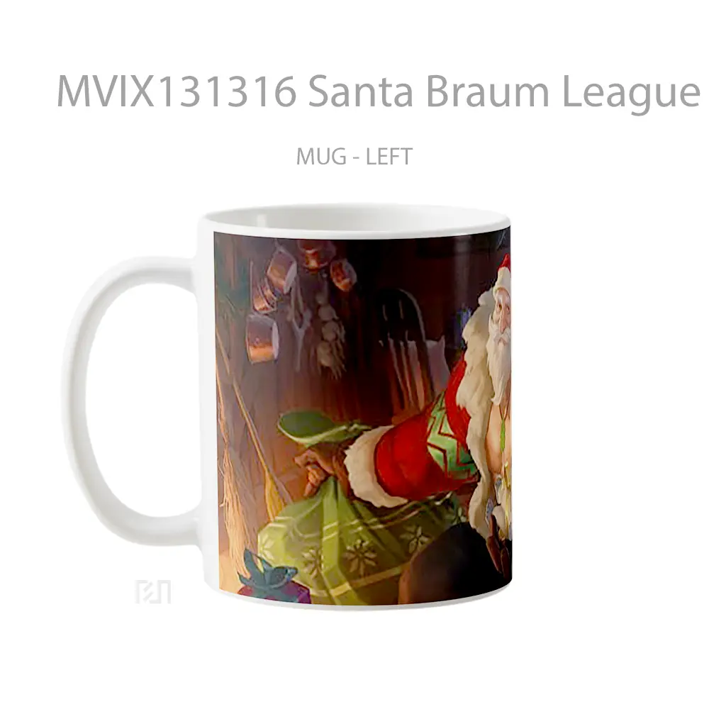 Mug Santa Braum League Of Legends Cangkir Gamer - All-side / Desain