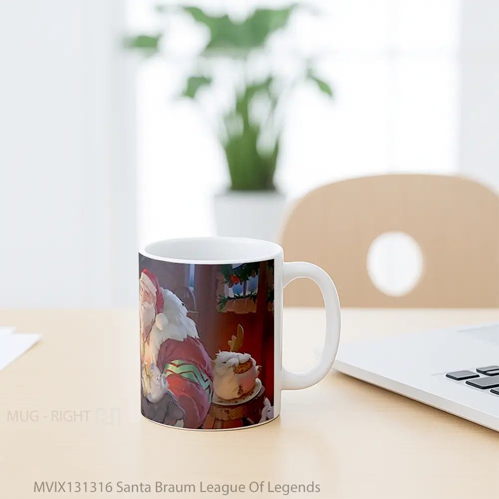 Mug Santa Braum League Of Legends Cangkir Gamer - All-side / Desain