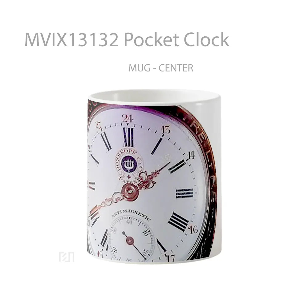 Mug Pocket Clock Gelas Keramik Unik