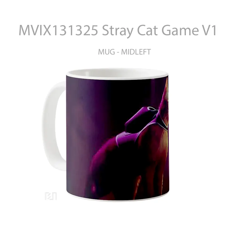 Mug Stray Cat Game V1 Cangkir Gamer - All-side / Desain