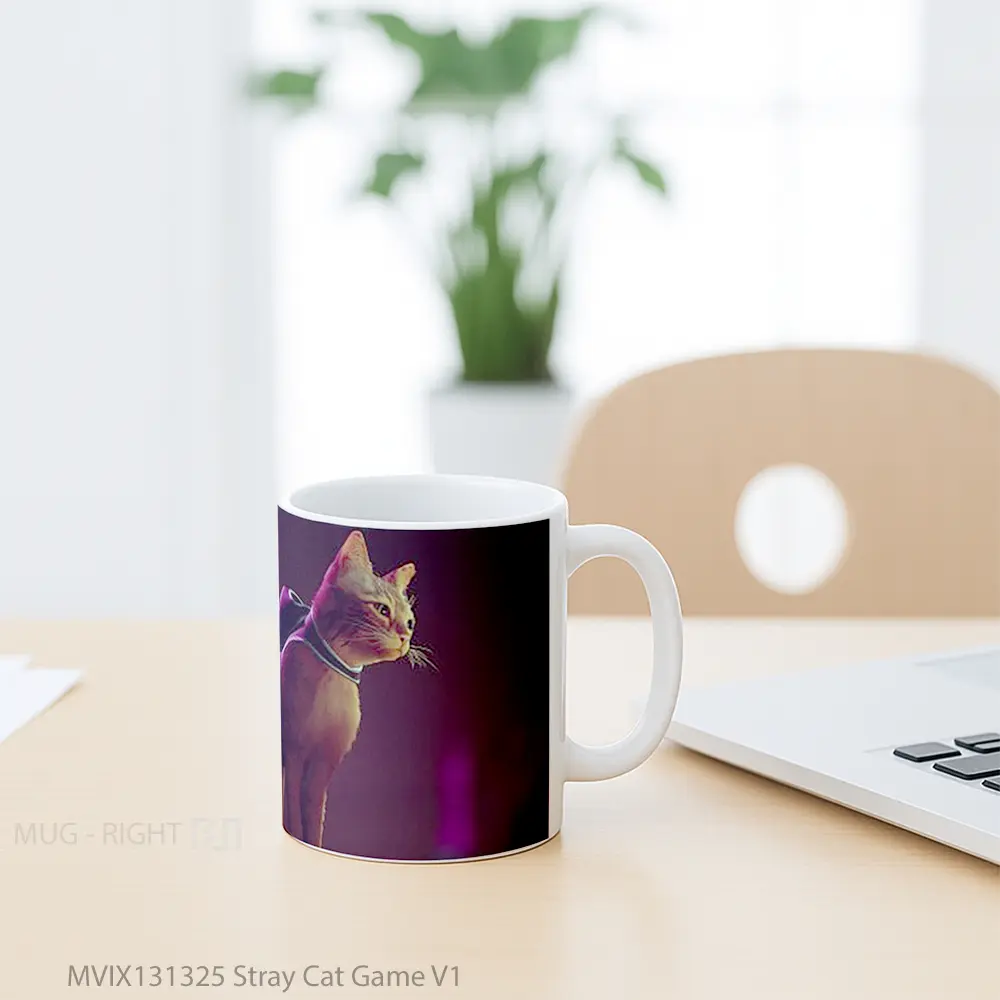 Mug Stray Cat Game V1 Cangkir Gamer - All-side / Desain