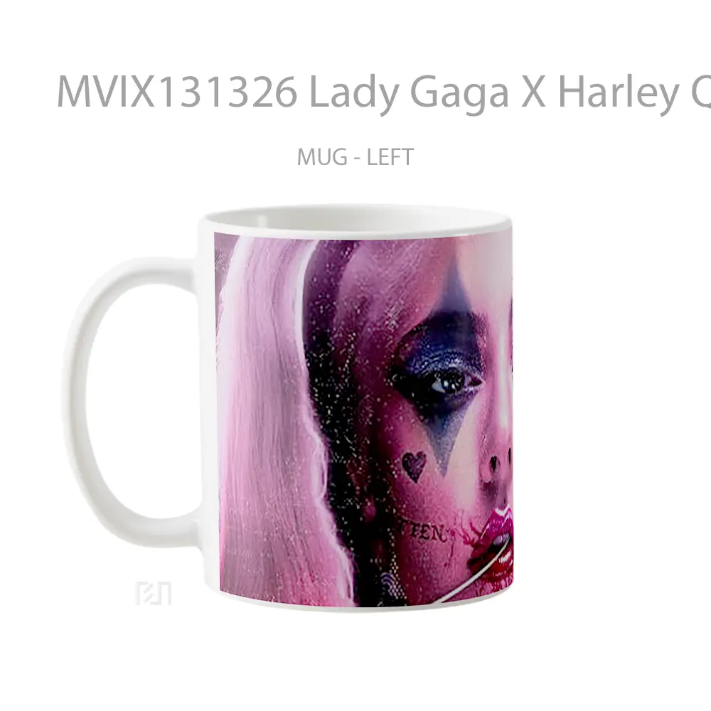 Mug Lady Gaga X Harley Quinn Gelas Selebriti - All-side / Desain