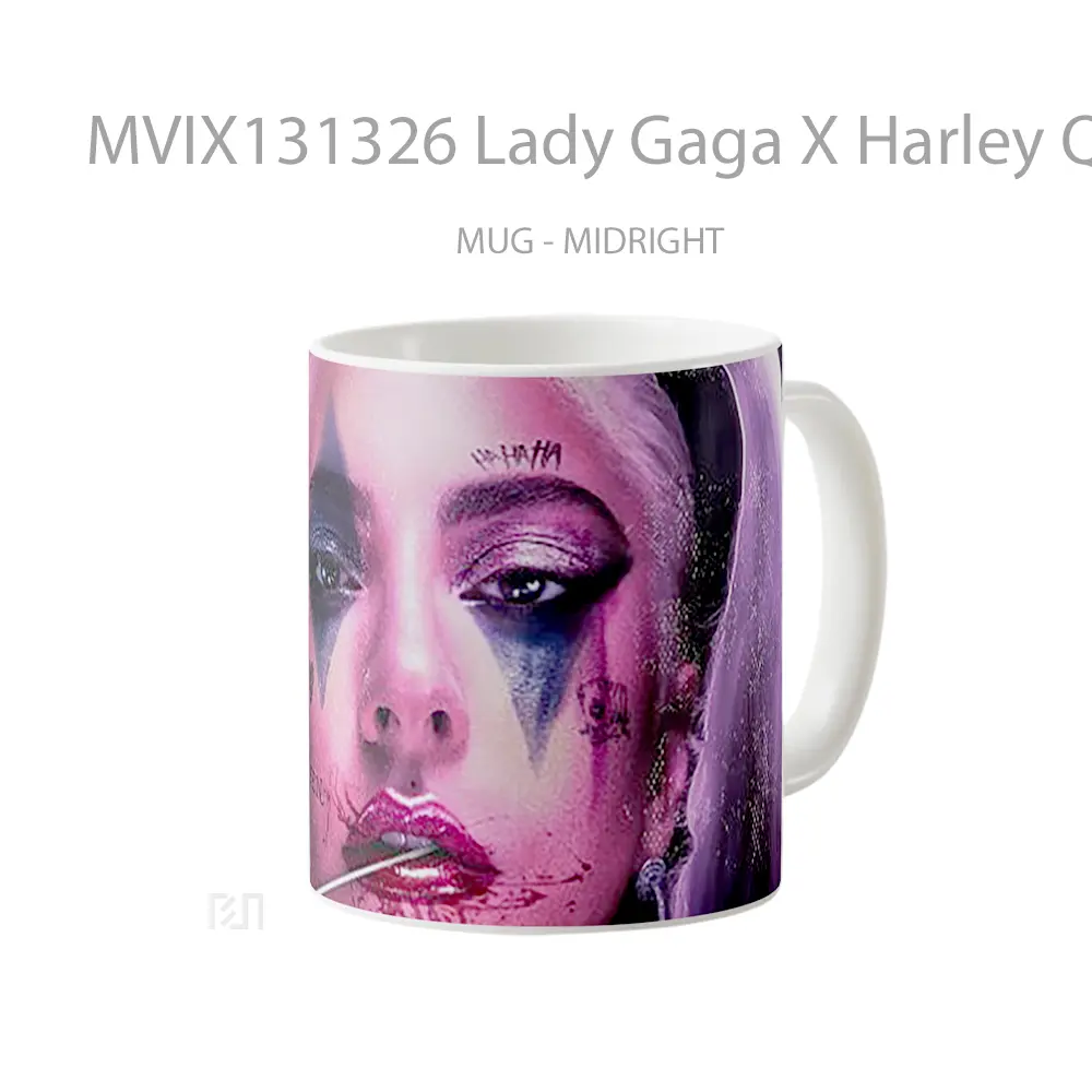 Mug Lady Gaga X Harley Quinn Gelas Selebriti - All-side / Desain