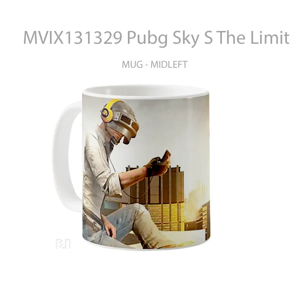 Mug Pubg Sky S The Limit Cangkir Gamer - All-side / Desain