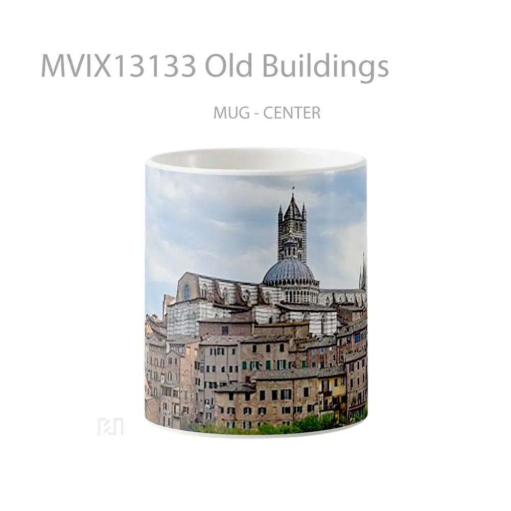 Mug Old Buildings Gelas Keramik Unik