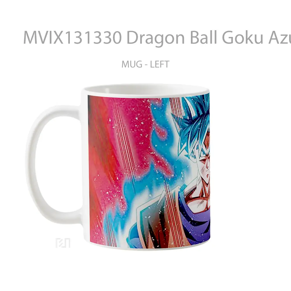 Mug Dragon Ball Goku Azul Kaioken Cangkir Anime - All-side / Desain