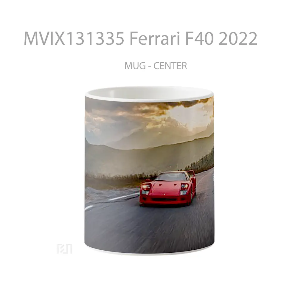 Mug Ferrari F40 2022 Cangkir Mobil