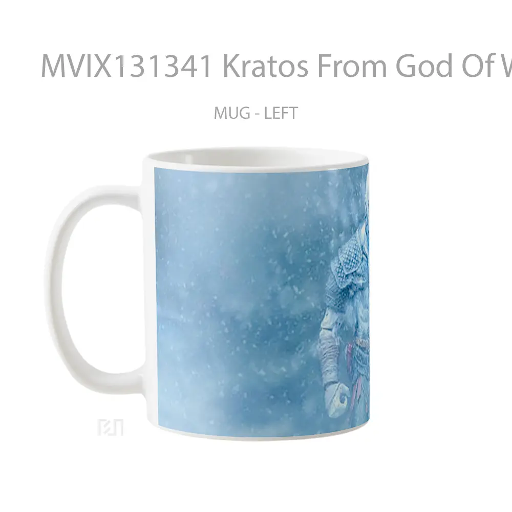 Mug Kratos From God Of War V1 Gelas Keramik Unik - All-side / Desain