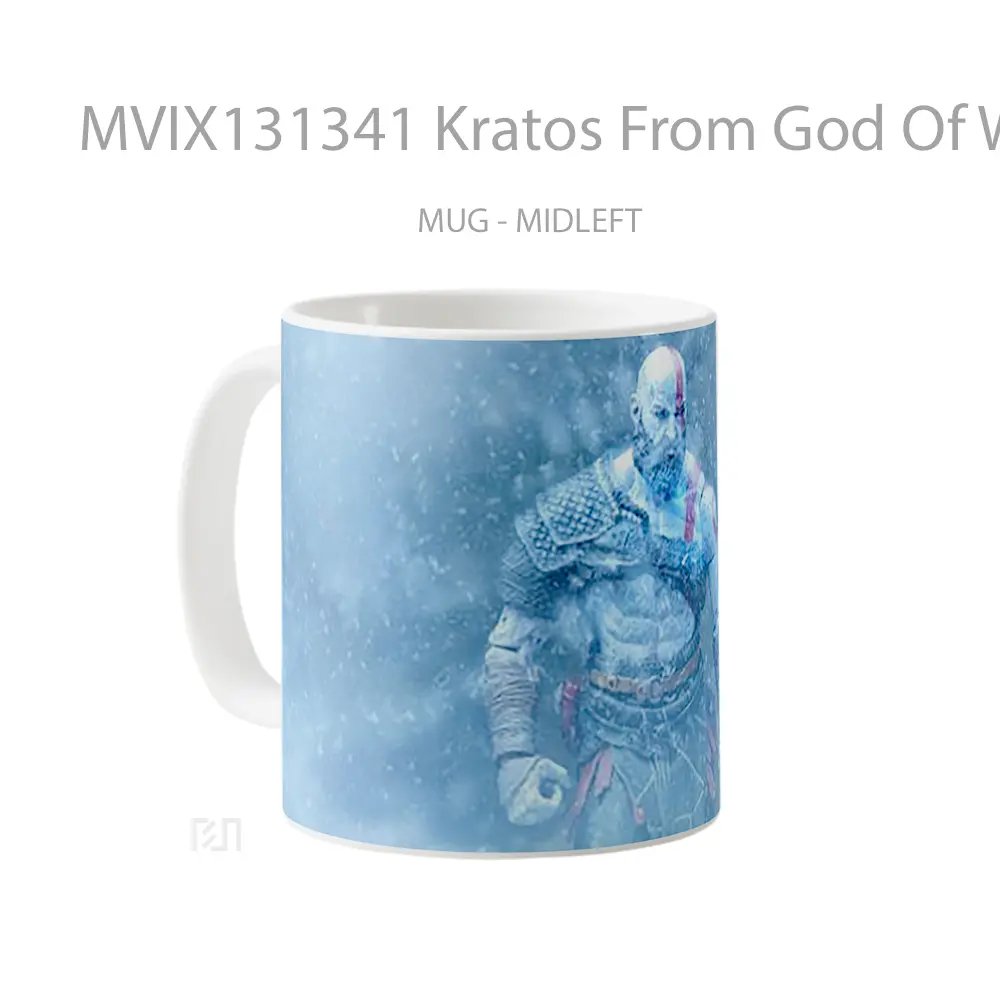 Mug Kratos From God Of War V1 Gelas Keramik Unik - All-side / Desain