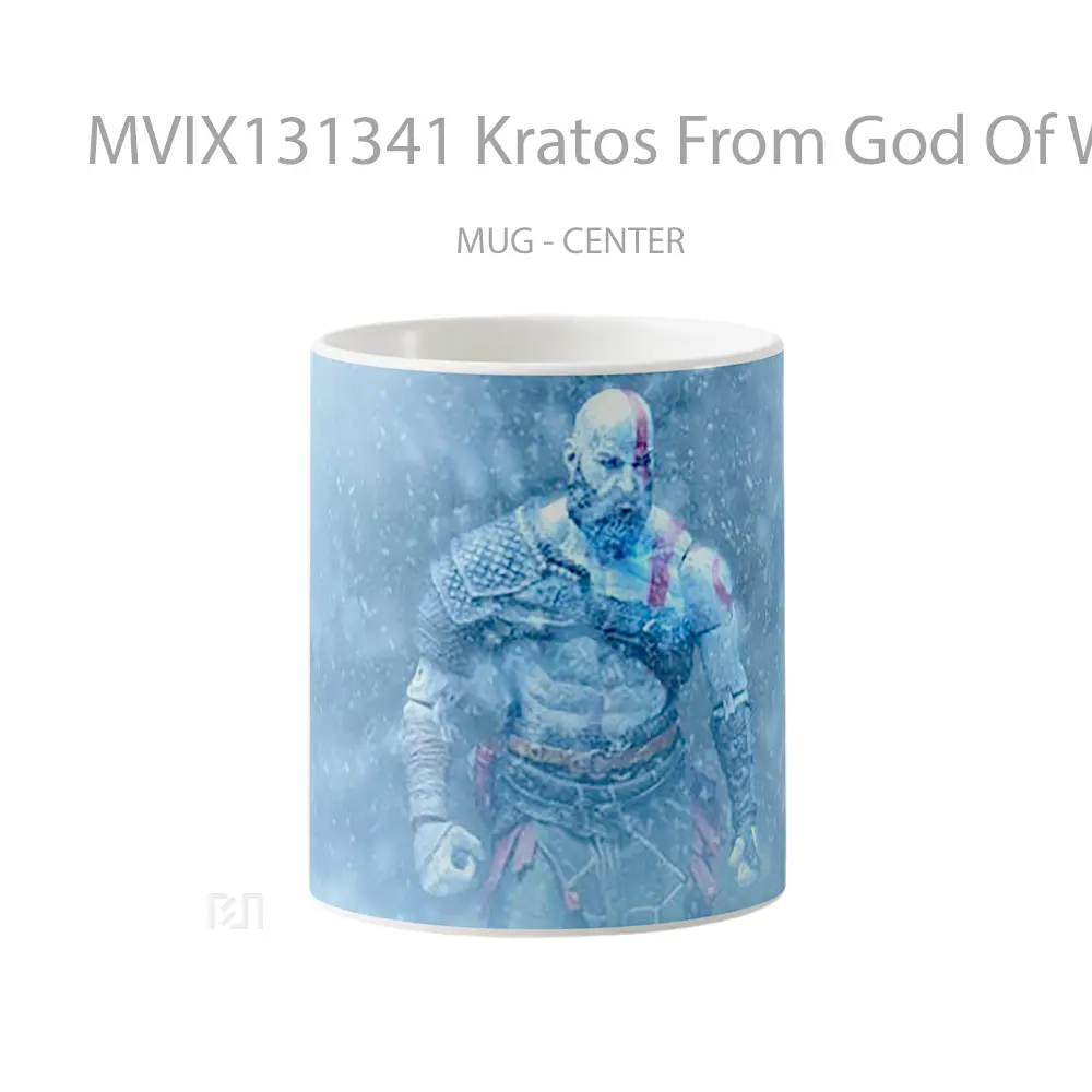 Mug Kratos From God Of War V1 Gelas Keramik Unik