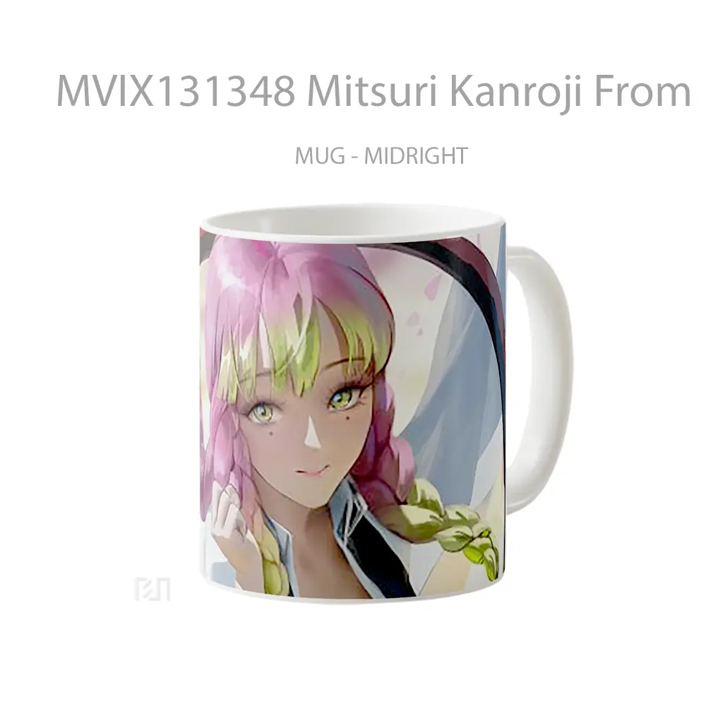 Mug Mitsuri Kanroji From Demon Slayer V1 Cangkir Anime - All-side / Desain