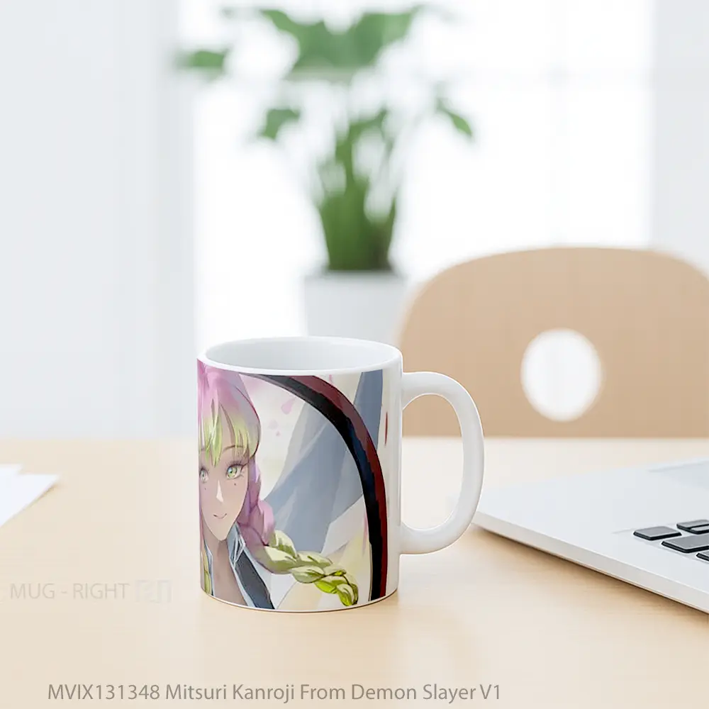 Mug Mitsuri Kanroji From Demon Slayer V1 Cangkir Anime - All-side / Desain