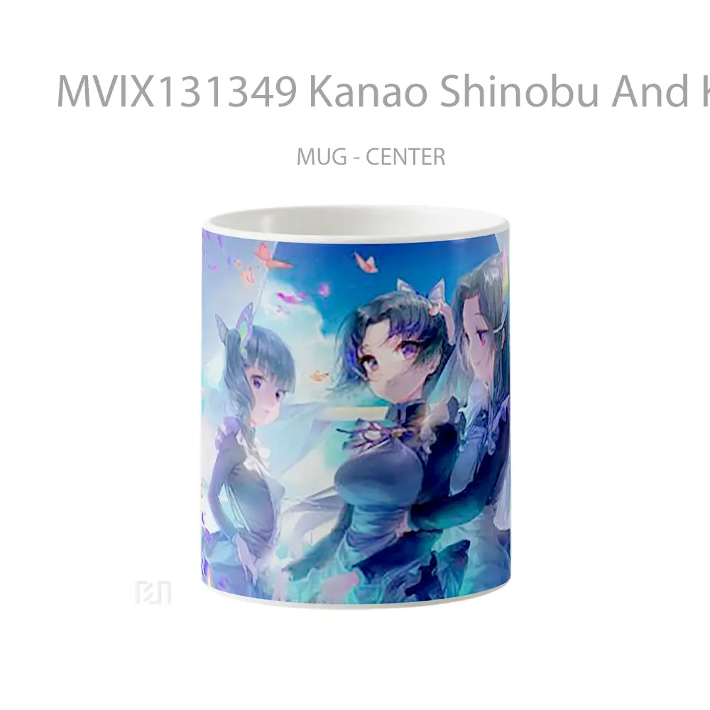 Mug Kanao Shinobu And Kanae From Demon Slayer Cangkir Anime