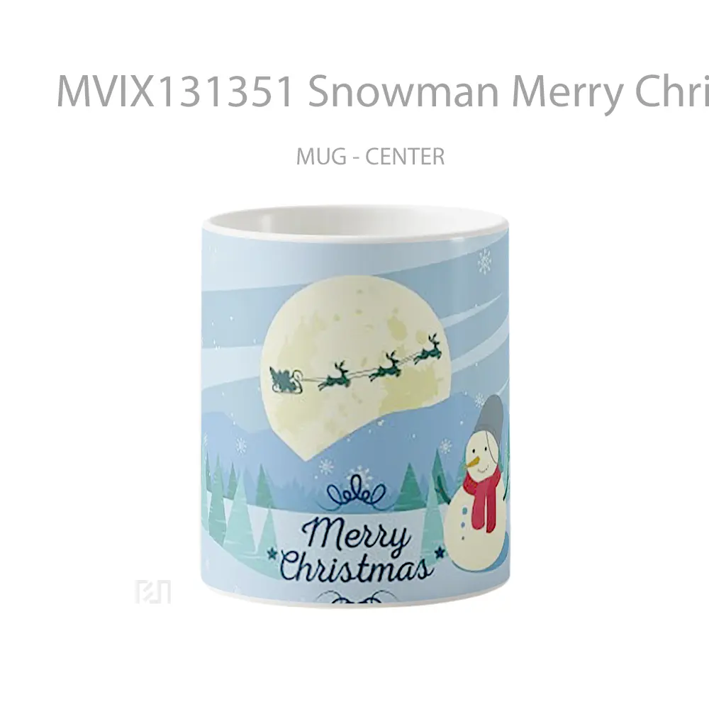 Mug Snowman Merry Christmas Gelas Keramik Unik