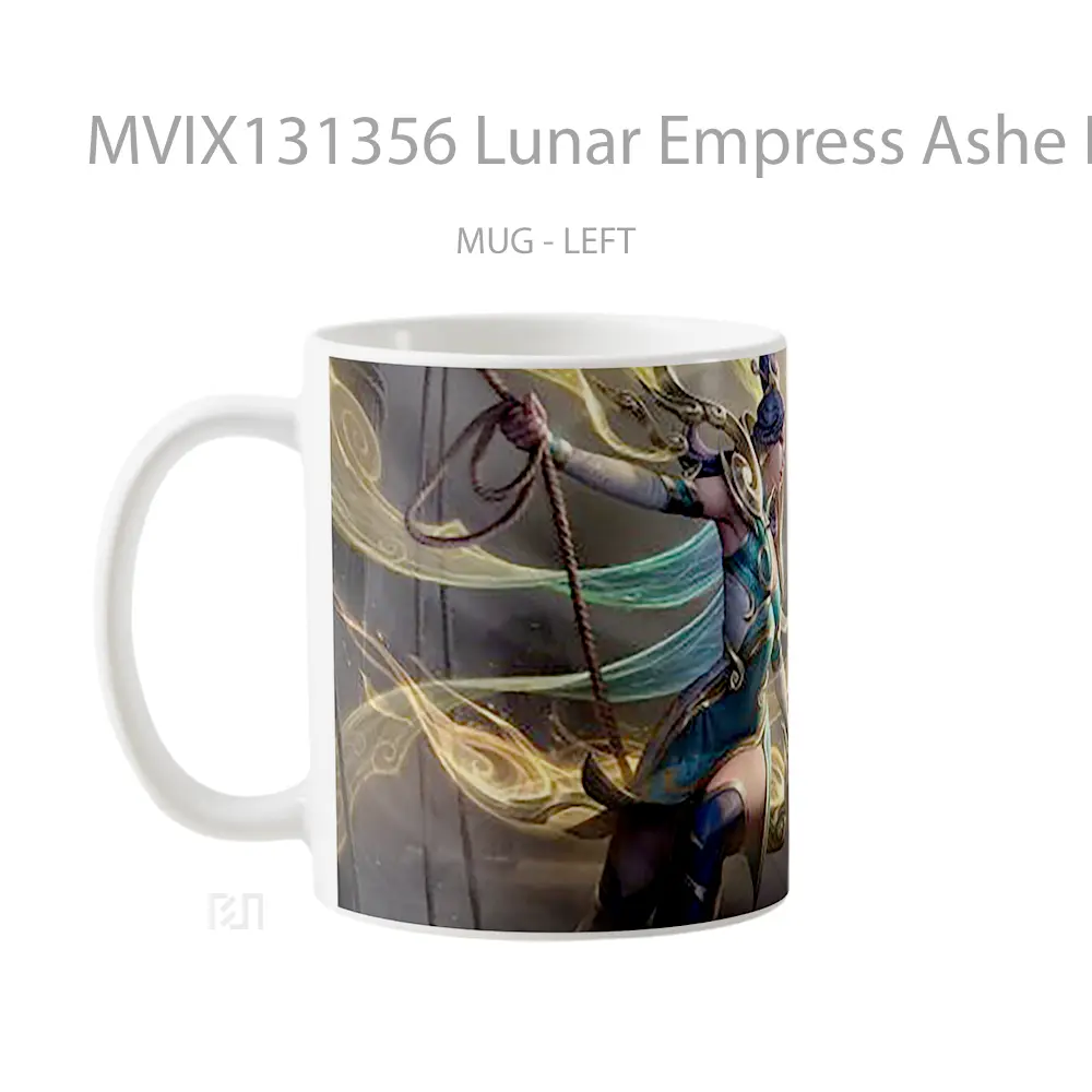 Mug Lunar Empress Ashe League Of Legends Splash Art Cangkir Gamer - All-side / Desain