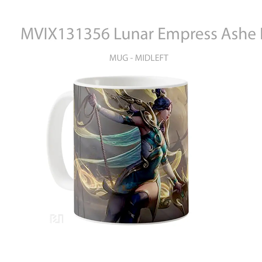 Mug Lunar Empress Ashe League Of Legends Splash Art Cangkir Gamer - All-side / Desain