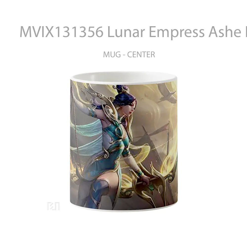 Mug Lunar Empress Ashe League Of Legends Splash Art Cangkir Gamer