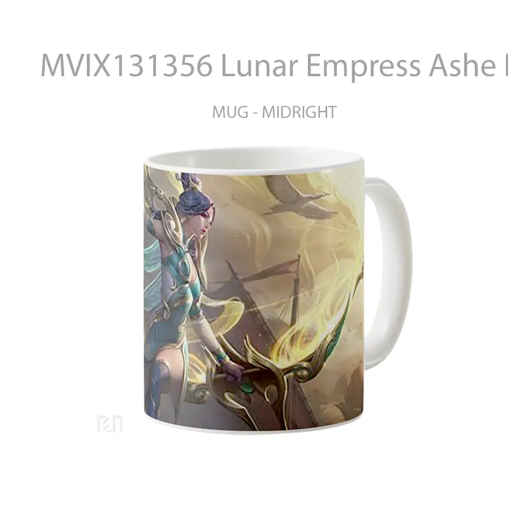 Mug Lunar Empress Ashe League Of Legends Splash Art Cangkir Gamer - All-side / Desain