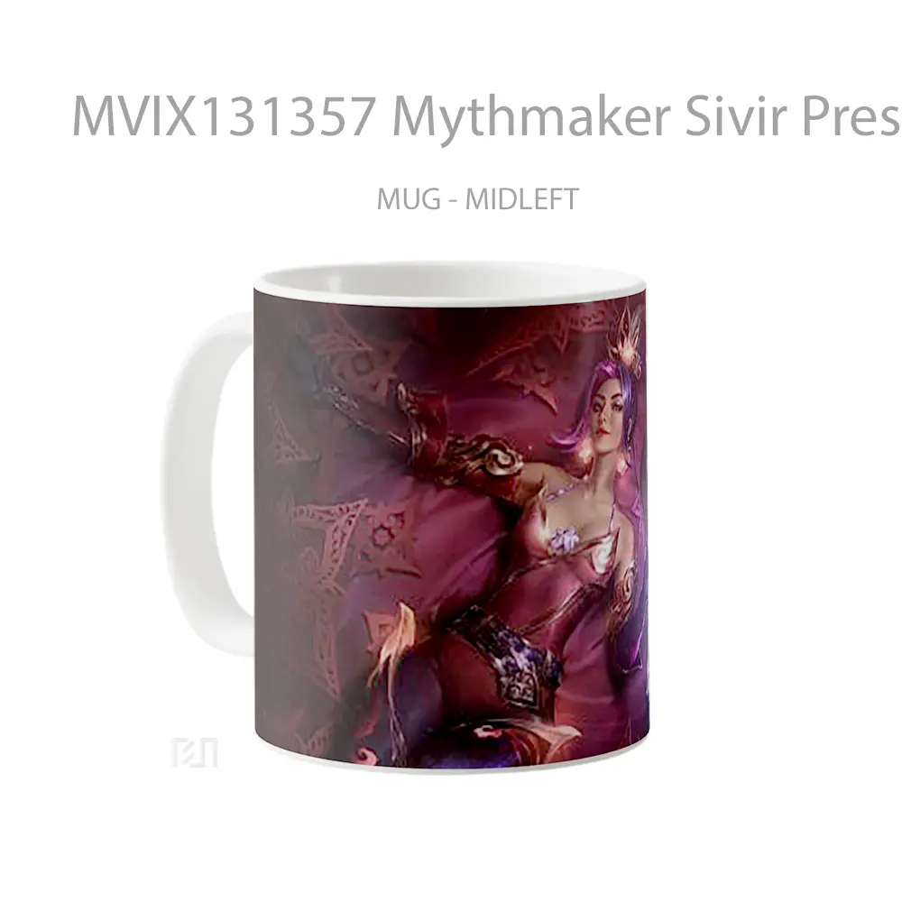 Mug Mythmaker Sivir Prestige League Of Legends Splash Art Cangkir Gamer - All-side / Desain
